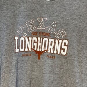 Russell Athletic Texas‎ Longhorns NCAA T-Shirt Graphic Tee Gray Large